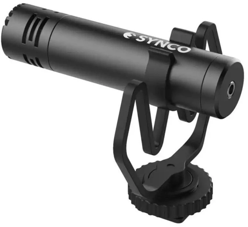 SYNCO μικρόφωνο για κάμερα SY-M1-BK, δυναμικό, 3.5mm, shock mount, μαύρο