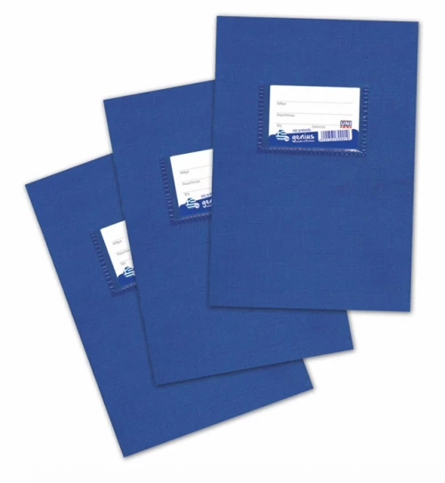 Τετράδιο ριγέ μπλε Unipap Genius 17x25cm 20φύλλα
