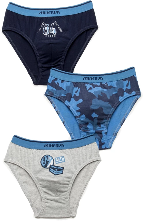 Minervakia Παιδικά Slip Αγόρι 3 Τεμαχίων SS/22 96-42204-060 - Minerva