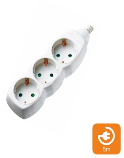 Πολύπριζα 3θ χωρίς Διακόπτη 5M,3g1,5 COM
