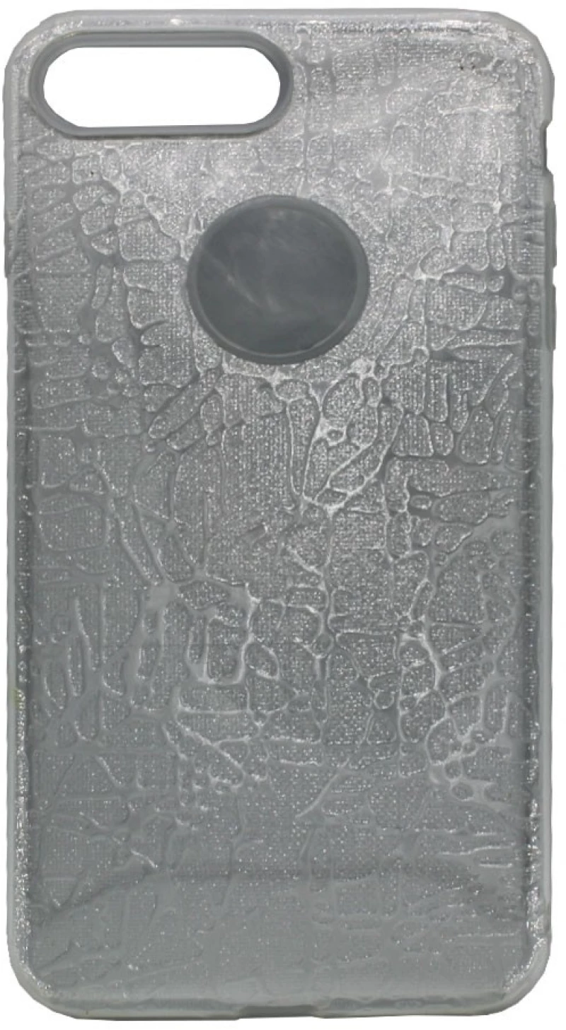 Θήκη TPU με αποσπώμενο ανάγλυφο σχέδιο για iPhone 7 Plus / 8 Plus -ροζ
