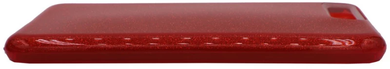 Θήκη TPU με αποσπώμενο Glitter για Huawei Y6 2018 - κόκκινο
