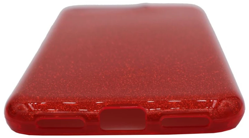 Θήκη TPU με αποσπώμενο Glitter για Huawei Y6 2018 - κόκκινο