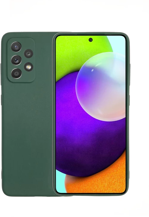 Θήκη σιλικόνης TPU Ultra Slim 0.3mm soft mat για Samsung Galaxy A52 / A52s - σκούρο πράσινο