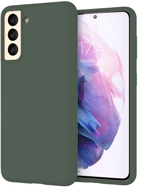 Θήκη Silky And Soft για Samsung Galaxy S21 Plus - Σκούρο Χακί