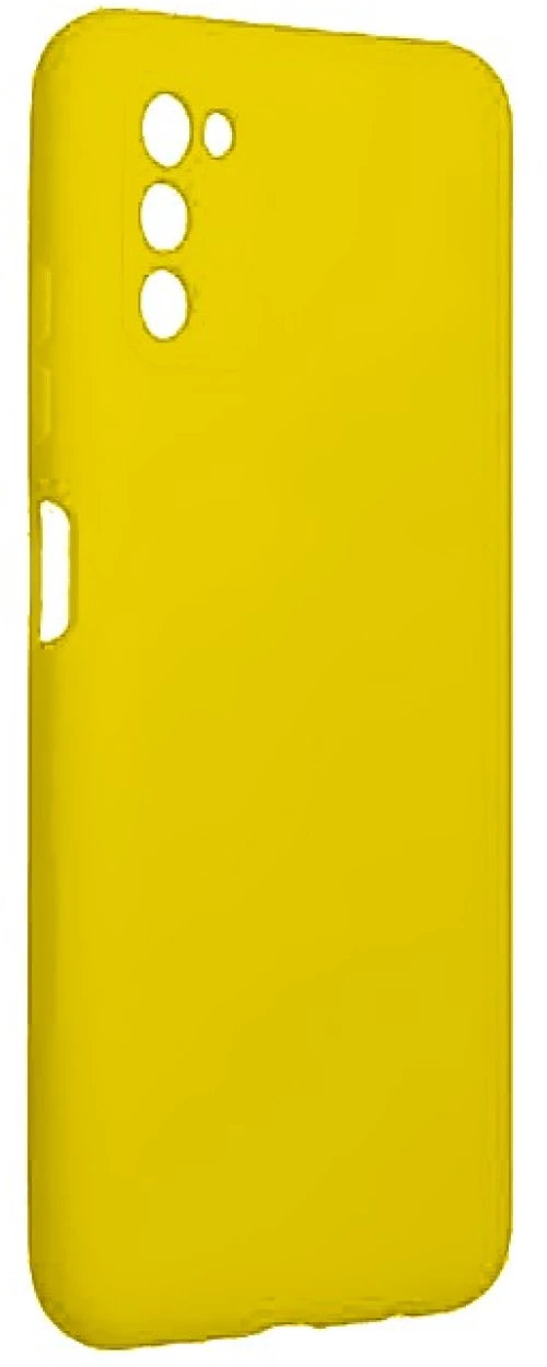 Θήκη σιλικόνης TPU Ultra Slim 0.3mm soft υφή matte για Samsung A03s - Κίτρινο
