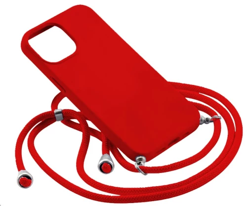 Θήκη Σιλικόνης Crossbody για Apple iPhone 13 Pro - Κόκκινο
