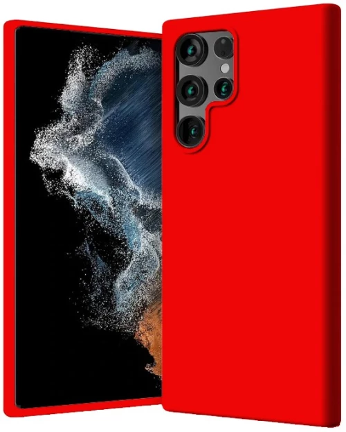 Θήκη Silky And Soft για Samsung Galaxy S22 Ultra 5G - Κόκκινο