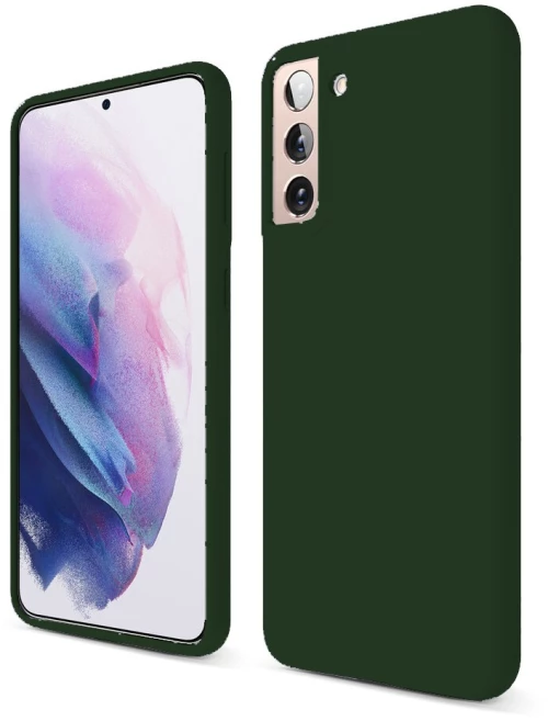 Θήκη Silky And Soft για Samsung Galaxy S22 Plus 5G - Σκούρο Πράσινο
