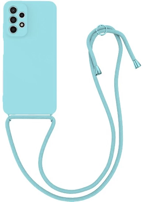 Θήκη Σιλικόνης Crossbody για Samsung Galaxy A53 5G - Γαλάζιο