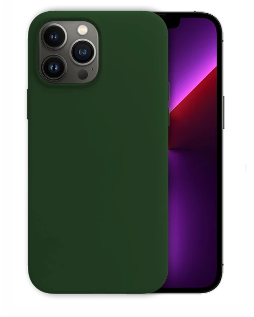 Θήκη Silky And Soft για iPhone 13 Pro Max - Σκούρο Πράσινο