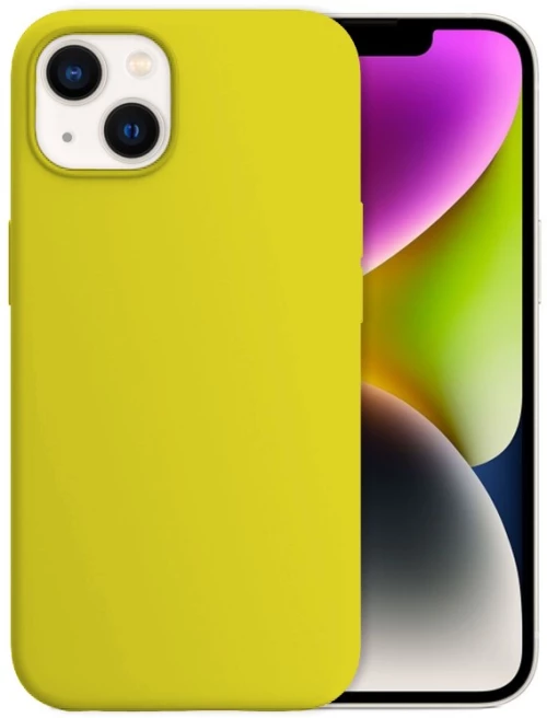 Θήκη Silky And Soft για Apple iPhone 14 Plus - Κίτρινο