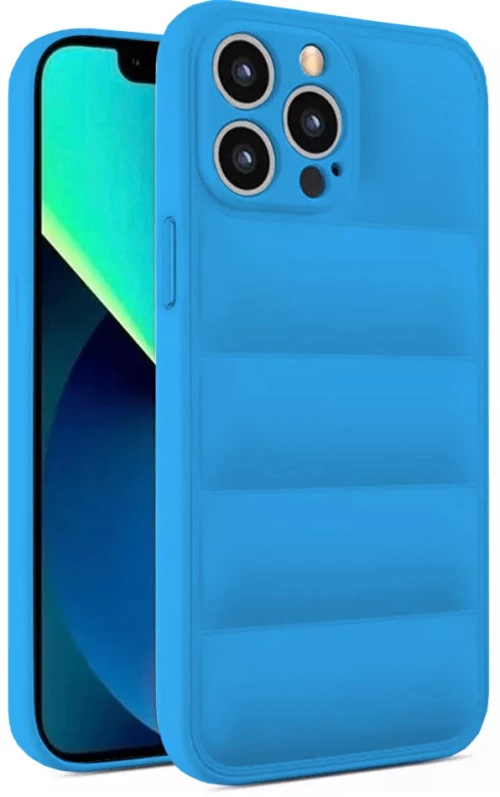 Θήκη Puffer για Apple iPhone 14 Pro - Μπλε