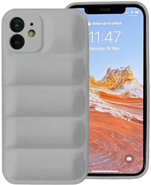Θήκη Puffer για Apple iPhone 11 - Ασημί