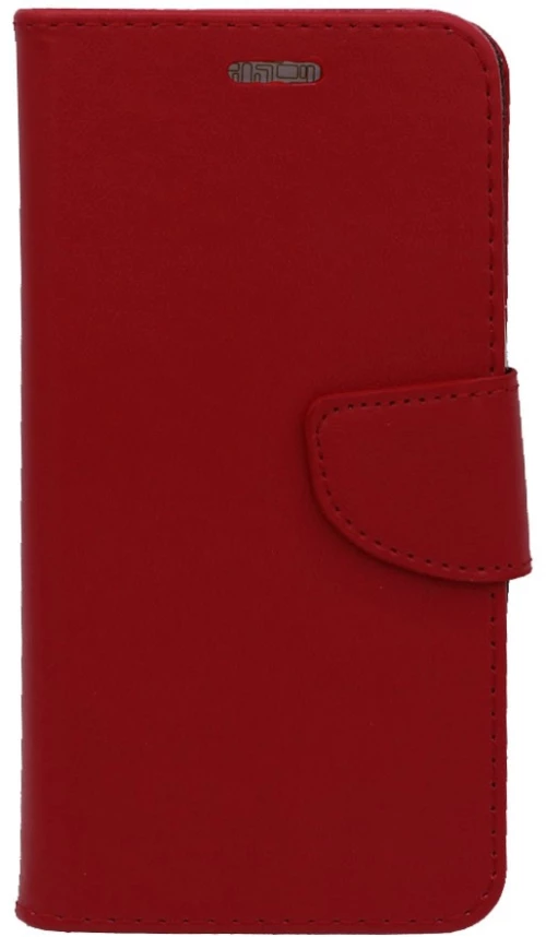 Θήκη flip με υποδοχή καρτών και δυνατότητα STAND για UNIVERSAL 4.0"- 4.5" - κόκκινο