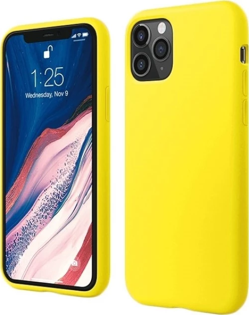 Θήκη σιλικόνης TPU Ultra Slim 0.3mm soft mat  για iPhone 11 Pro - κίτρινο