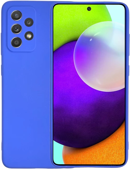 Θήκη σιλικόνης TPU Ultra Slim 0.3mm soft mat για Samsung Galaxy A52 / A52s - μπλε