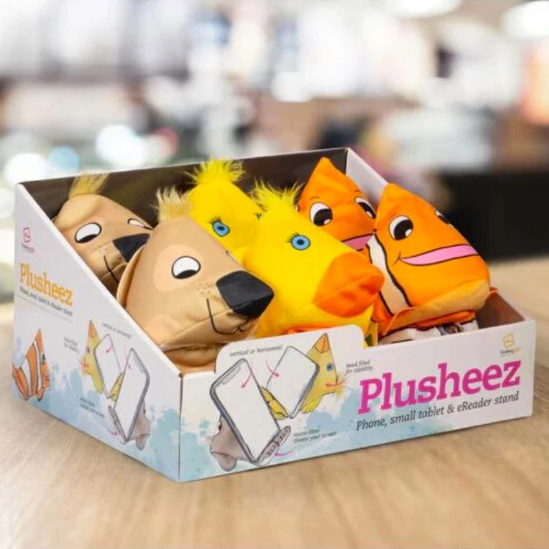 Βάση Κινητού Thinking Gifts Plusheez Puppy 10x8.5x12cm Καφέ