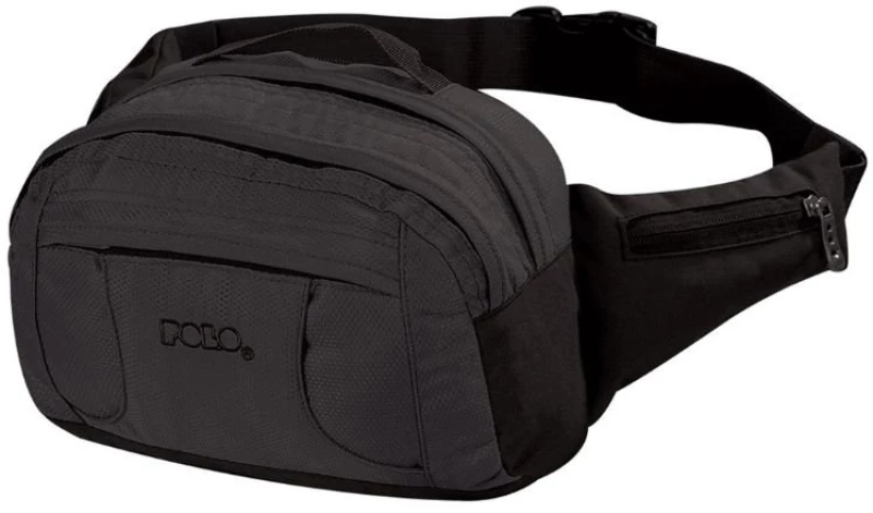 Τσαντάκι Μέσης Polo Supreme 1lt 9x15x24cm Μαύρο 908002-2000
