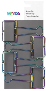 Μεταλλικά Binder Clip Heyda 4τμχ 50mm Πολύχρωμα 216266165