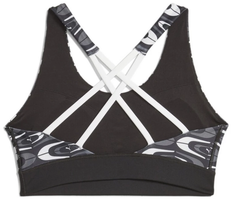 PUMA RETRO GLAM STRAPPY BRA 523892-01 PUMA Μαύρο