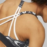 PUMA RETRO GLAM STRAPPY BRA 523892-01 PUMA Μαύρο
