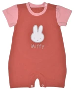 Miffy Des.17 Φορμάκι Καλοκαιρινό Ροζ Σκούρο Με Κέντημα