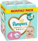 Pampers Premium Care Μέγεθος 4 [9-14kg] Monthly Pack 174 Πάνες