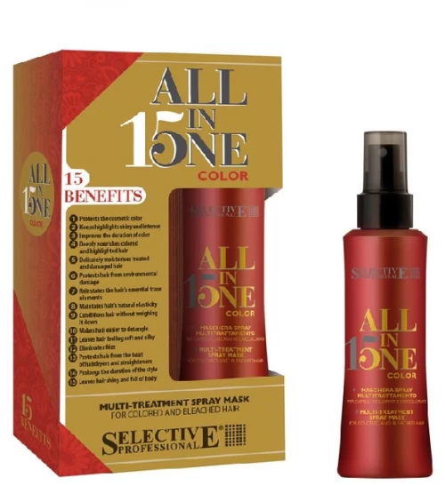 SELECTIVE  ΠΟΛΥΘΕΡΑΠΕΙΑ  15in1 ΓΙΑ ΒΑΜΜΕΝΑ ΜΑΛΛΙΑ ALL IN ONE COLOR INGLESE 150ml