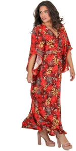 Maxi Tropical Φόρεμα -FM936
