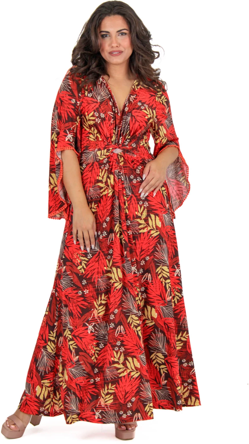 Maxi Tropical Φόρεμα -FM936