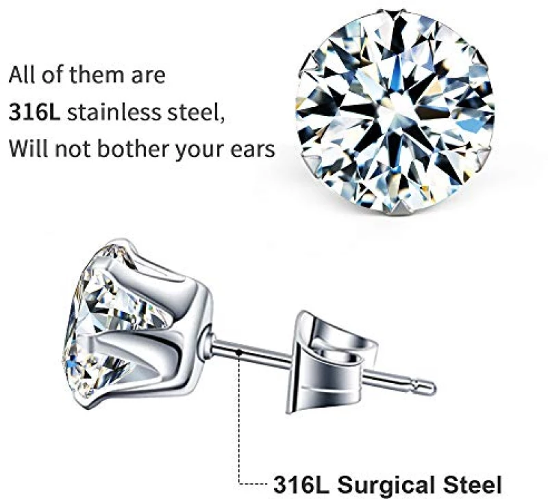 ΣΚΟΥΛΑΡΙΚΙ ΑΣΗΜΕΝΙΟ ZIRCON ΛΕΥΚΟ 5MM