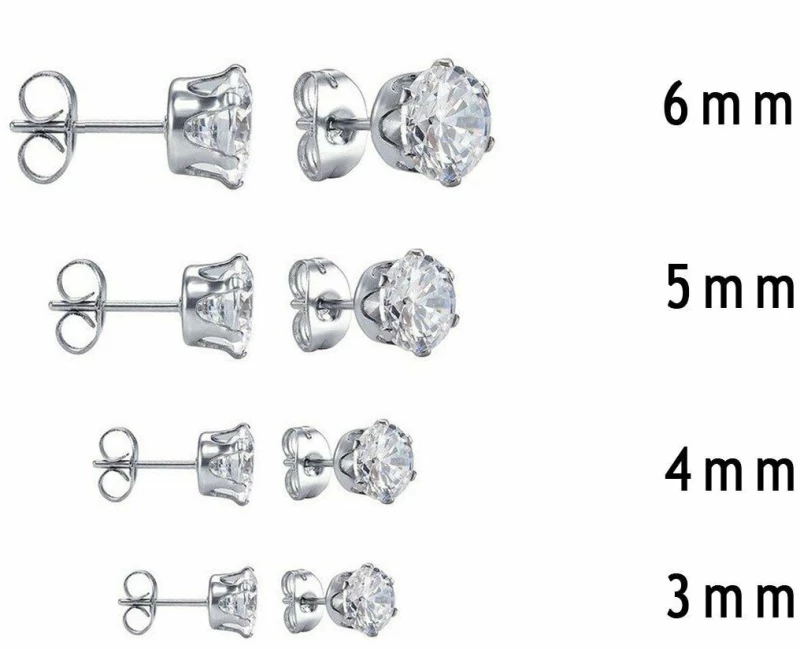 ΣΚΟΥΛΑΡΙΚΙ ΑΣΗΜΕΝΙΟ ZIRCON ΛΕΥΚΟ 5MM