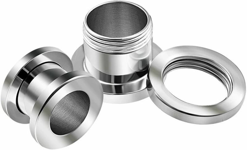 ΣΚΟΥΛΑΡΙΚΙ ΑΤΣΑΛΙ FLESH TUNNEL ΑΣΗΜΙ 11MM