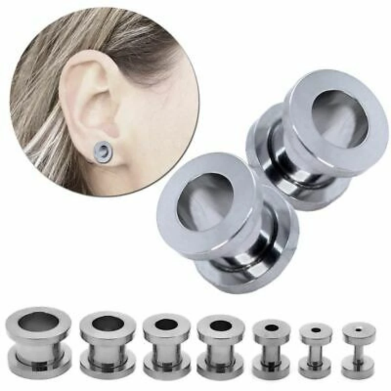 ΣΚΟΥΛΑΡΙΚΙ ΑΤΣΑΛΙ FLESH TUNNEL ΑΣΗΜΙ 11MM