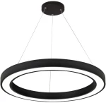 Κρεμαστό Φωτιστικό D60cm Led 68w 3CCT by switch on base Μαύρο Inlight 6073-60-BL