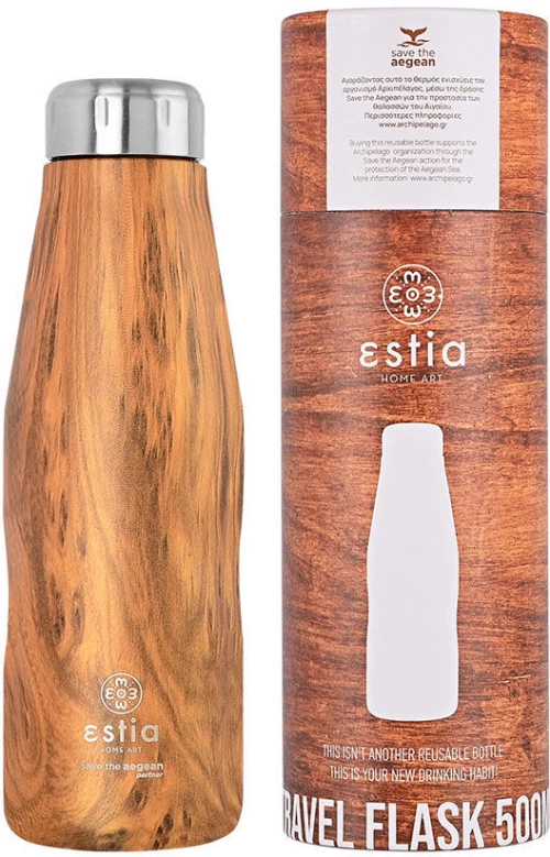 Θερμός Travel Flask Save the Aegean 500ml Sekoya Estia Home Art 01-16623