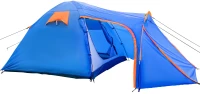 Σκηνή Τούνελ για Camping 2-3 Ατόμων με Προθάλαμο (2 χώρους) Καλοκαιρινή Αδιάβροχη Μπλε - 405x217x170εκ