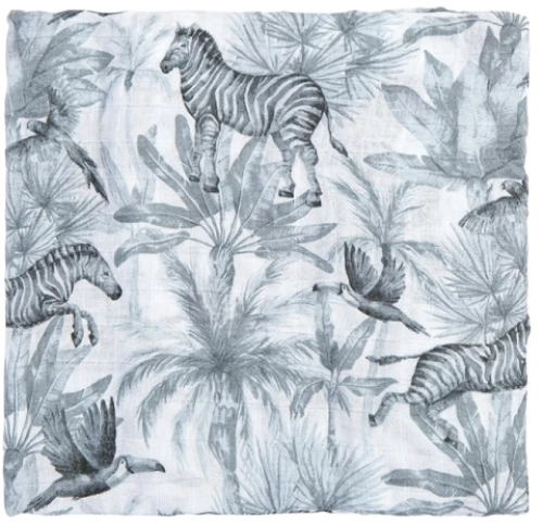 Bimbidreams Μουσελίνα Bamboo 120x120cm Zebra
