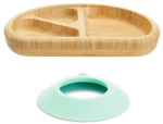 Munchkin Bamboo Devided Plate Mint