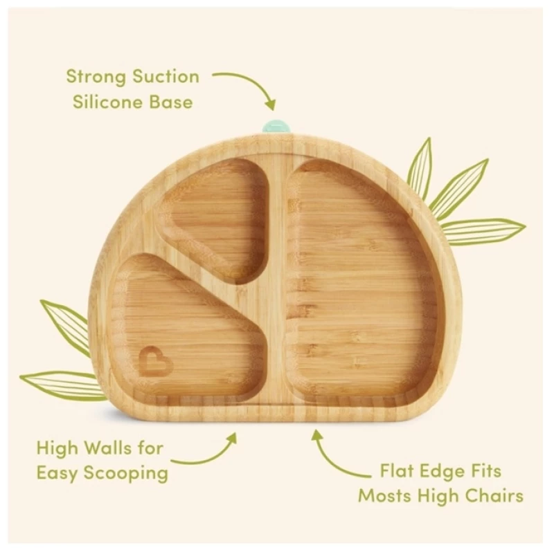 Munchkin Bamboo Devided Plate Mint