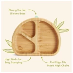 Munchkin Bamboo Devided Plate Mint