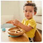 Munchkin Bamboo Devided Plate Mint