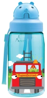 Laken Παγούρι με Καλαμάκι Oby 450ml, Πυροσβεστικό