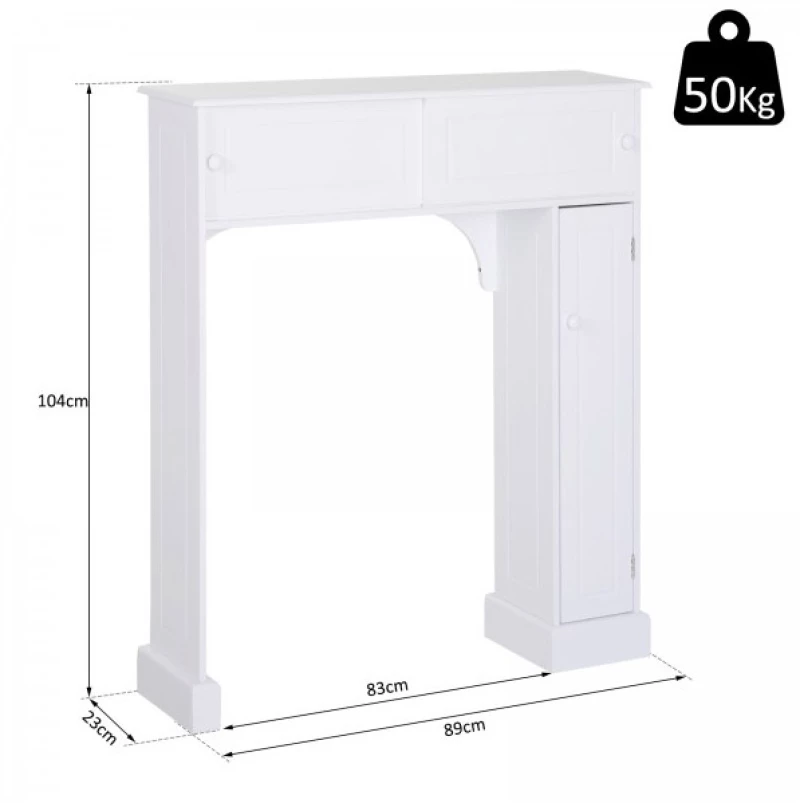 Ξύλινο Έπιπλο Μπάνιου 89 x 23 x 104 cm HOMCOM 834-201