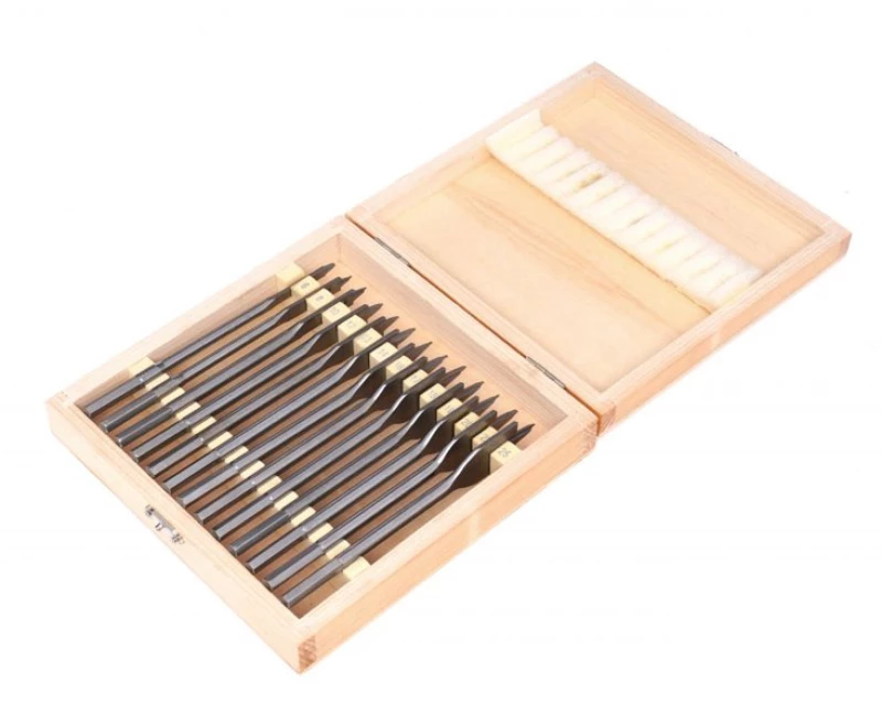 Σετ Τρυπάνια Φτερού Ξύλου 6-25 mm 13 τμχ Kraft&Dele KD-10549