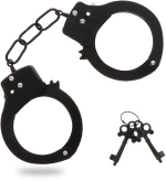 Metal Black Handcuffs - Toy Joy