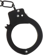 Metal Black Handcuffs - Toy Joy