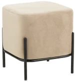 BELLA/S ΣΚΑΜΠΟ BEIGE VELVET ΥΦΑΣΜΑ 36X36Χ38εκ.
