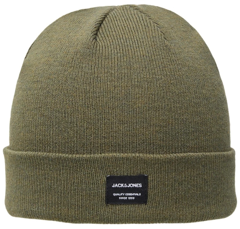 Σκούφος μονόχρωμος "Beanie" χακί (Χακί)